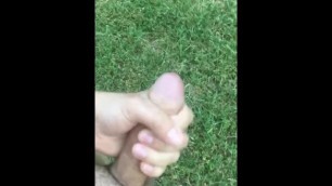 Cumming all over my Lawn