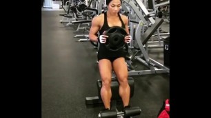 Asian FBB Working out Nice Calves though