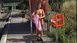 Monica Nude in Public