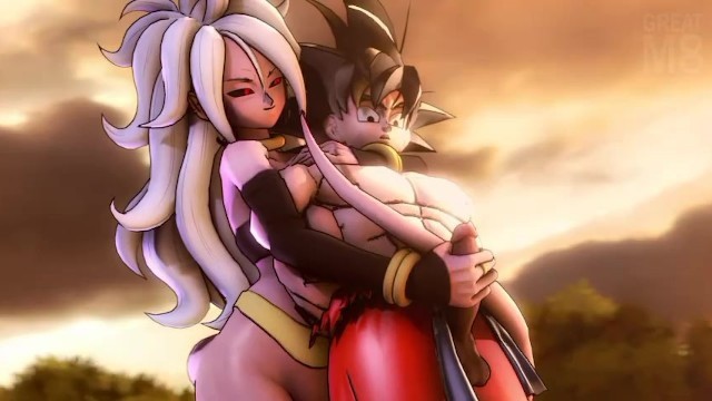 Android 21 Fucks the Ki out of Goku