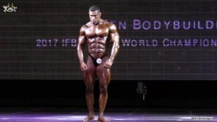 IFBB Competitive Musclehunk Bodybuilders Compete in Bulging Posing Trunks