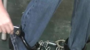 Abby Cuffed and Shackled