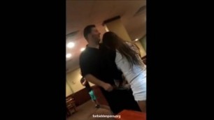 Customer makes a Blowjob to a Waiter not to Pay the Bill