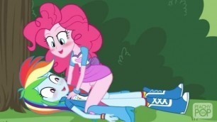 Equestria Girls - Rainbow Dash X Pinkie Pie Fucking Secretly Animation Clop