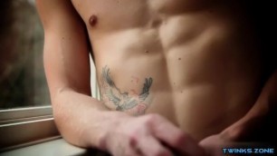 Tattoo Twink Anal Sex with Cumshot