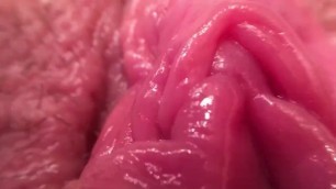 Macro Super Close up of my Dripping Pulsating Pussy