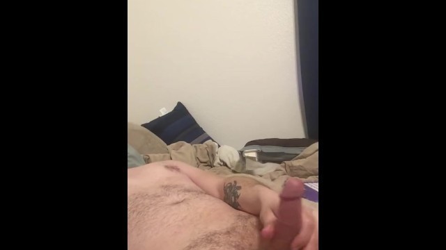 Solo Baby Oil Rub while Watching Porn with Cum Shot!!!!!