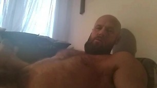 Thick Hairy Bearded Daddy Cums