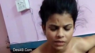 Hot Look Indian Girl Wearing Bra After Sex